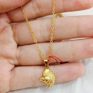 Set Kalung Liontin Burung Cendrawasih Koleksi Josean Elegant Emas Asli