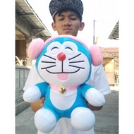 Boneka Doraemon Pake Headsheat Pink Boneka Doraemon Doraemon