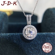 JDK 3 Carat Mozzarella Diamond Necklace for Women Pt950 Platinum Zircon Pendant Jewelry