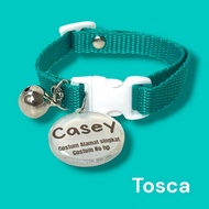 WEBBING CAT NECKLACE FREE NAME/CUSTOM NAME CAT NECKLACE