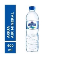 Air mineral aqua 600ml 1 dus