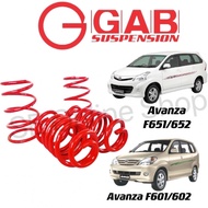 Original GAB Sport Spring Toyota Avanza F601,F602,Avanza F651,F652 Lowered Spring Sport