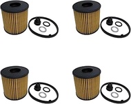 4PCS 26350-2J000 Engine Oil Filter Compatible with Hyundai Elantra 2.0L (2021-2022), Sonata 2.0L Hyb