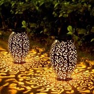 Lampu Solar Gantung Logam Lampu Solar Luar Ruangan LED Berkuasa Solar Pencahayaan Taman untuk Halama