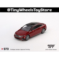 Mini GT 970 Mercedes Benz EQS 580 4MATIC Red Metallic MGT00970