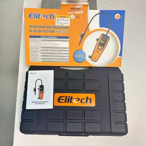 Elitech ILD-200 Infrared Electronic Refrigerant Heat Pump Leak Detector HVAC IP65 Protection 10-Year