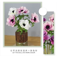 1-flower anemone flower branch, high-quality imported silk flower. 1-flower anemone flower branch, h