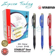 STABILO Liner 348 Ballpoint Pen / Retractable Semi Gel Pen