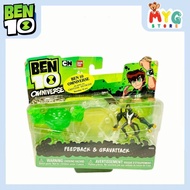 Feedback & Gravattack #32433 Ben 10 Omniverse Figure Cartoon Network Bandai Original Malaysia Ready 
