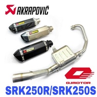 Akrapovic Exhaust QJMotor SRK250R SRK250S Full System Stainless Steel Muffler Accessories Ekzos Mani