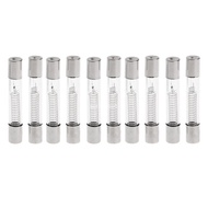 【MT】 10x 5KV 0 8A 800MA  Voltage Fuse Glass Tube Microwave Oven Fuse Replacement