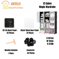 (STOCK CLEARANCE) DIY Magic 9 Cube Wardrobe Large Capacity Creative Storage Cabinet Qatella 6 cube 8