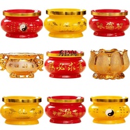 新品现货4-8寸金莲花供奉财神招财香炉陶瓷摆件4-8 inch sand golden lotus to worship the god of wealth to attract wealth9.22