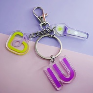 Kpop IU Lightstick Pendant Keychain light stick keyring Jewelry Bag Car Key Pendants Keychains