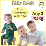 ✅Dlite DSuit OEKO Tex Organic Bamboo Kids Sleepsuit Footed Pyjamas Hypo Allergenic & Anti Bacterial