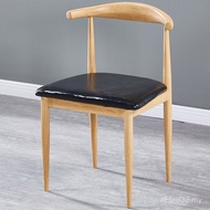 Simple Chair Dining Chair Coffee Household Stool Table Chair Leisure Art Horn Restaurant Red Chair M
