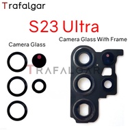 For Samsung Galaxy S23 Ultra Rear Back Camera Glass Lens With Frame Bezel Replacement SM-S918B/DS SM