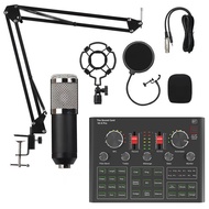 New V9XPro BM800 Sound Card Studio Music Set Mixer Noise Reduction Portable Microphone Voice Live Br