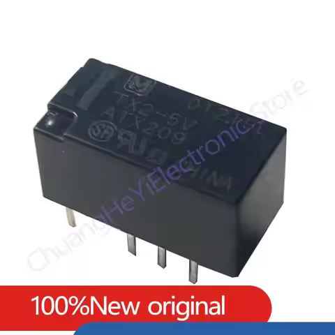 2Pcs/lot Original New power relay TX2-5V TX2-12V TX2-24V two open and two closed2A 8pins can replace