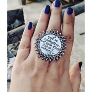 Mantra ring lucky the Gayatri is a sacred Hindu verse from the Rigveda. It's powerful invocation to 