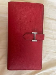 Hermes Wallet 紅色長身銀包