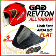 GAG REVTON flat helmet visor venom flat visor open venom gag revton