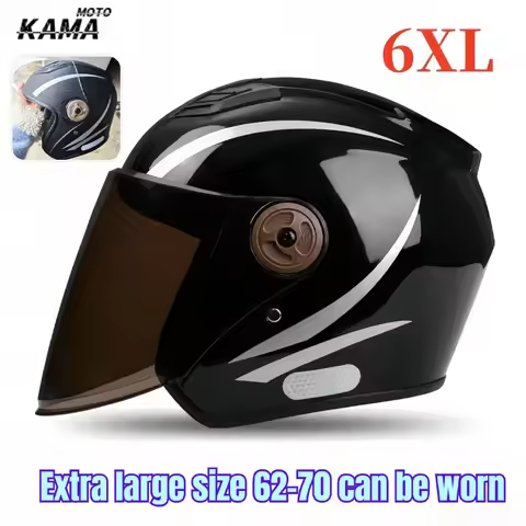 6XL Big Head Circumference 70cm Motorcycle Autumn Winter Helmet Big Head Helmet Warm Helmet for Men 