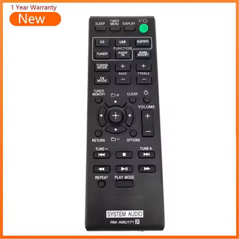 TV Remote Control For Sony RM-AMU171 For CMT-SBT100 HCD-SBT100 CMT-SBT100B HCD-SBT100BAV Television 