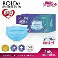 BOLDe iron surgical mask / Masker Medis BOLDe 3 ply Kemenkes