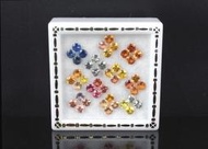GA768 《鑽石切割》天然彩色剛玉SAPPHIRE 藍寶石 3.3 - 3.4mm, 7.50ct