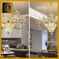 fl 1460 lampu gantung kristal chandelier bunga 2 ukuran modern klasik