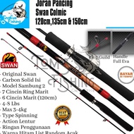 Joran Pancing Swan Colmic 120cm - 150cm (4-8lbs) Carbon Solid Murah