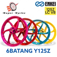 RIM 6 BATANG 6LEG Y125Z Y125 LC V8 LC135 5S 5SPEED (1.4/1.6) FULLCHOP ENKEI SPORTRIM 6LEG PNP