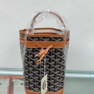 全新 Goyard petit flot bucket bag 棕色水桶包