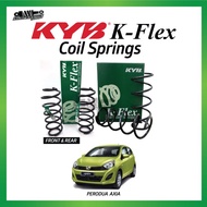 PERODUA AXIA (2014~) FRONT / REAR / SET COIL SPRING STANDARD KYB K-FLEX (2 OR 4 PCS)