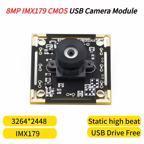 GXIVISION IMX179 USB Camera Module 8MP,HD Webcam 8 Megapixel,3264x2448 15fps,Fixed Focus,Static High