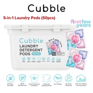 Cubble 5-in-1 Laundry Pods (50pcs) Laundry Detergent Capsule, Anti-bacterial, Removes Dust Mite