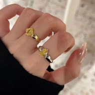 Moissanite Ring Wedding Ring Female Ring Couple Ring Birthday Gift New Style [Sky] White Gold, Gold 