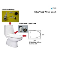 KiaQuest - Parts for INAX C86S Cascadina Toilet Bowl - S2 Brass Screw (1 set of 3 nos) / TF586Fi / D