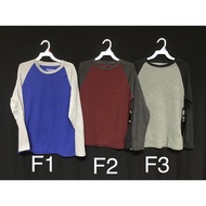 Long SLEEVE RAGLAN T-SHIRT/TSHIRT FOR BOYS 4 TO 18 YEARS (F1-3)