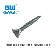 【GW GeWalt】4-Ways Cement Screw 6x25mm Sharp Point Flat Head Ribs Skru Papan Simen Prima Board Fasten