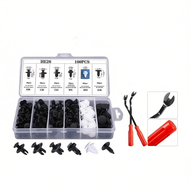 100/200pcs Car Bumper Clip Set Clips Rivet Bumper Door Panel Retainer Assortment Perodua Proton Toyo