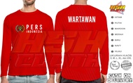 Kaos Lengan Panjang PWI PERS WARTAWAN INDONESIA PWI INSTANSI Bisa Custom - HSHCloth