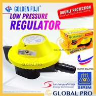 Golden Fuji 182DP LPG Low Pressure Gas Regulator Gas Cylinder Head Kepala Gas Serbaguna Sirim Kepala Tekanan Rendah