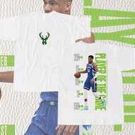 LONE CUPID - GIANNIS ANTETOKOUNMPO Tshirt 100% Cotton Street Style Baju Oversized Casual T-Shirts Un