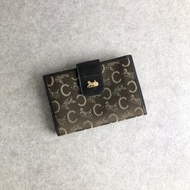 【日本直送名牌中古包】CELINE સલકી 錢包 棕色 馬車緹花 vintage 古董 i2z34z