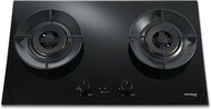 德國寶 - GP15-2-TG 76厘米 6kW 嵌入式煤氣雙頭煮食爐 (黑色)