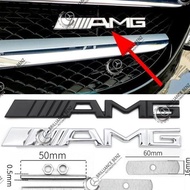 Amg Logo Emblem Grill Mercedes Benz Universal Stainless Metal Material Best Quality
