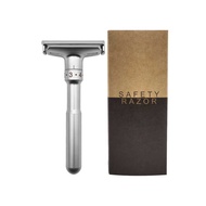 Safety Razor Razor Manual Razor Men's Double-Sided Blade Razor Blade Vintage Razor Silver