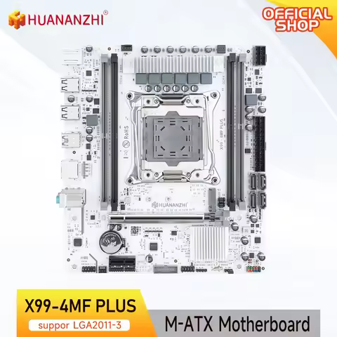 HUANANZHI X99 4MF PLUS LGA 2011-3 XEON X99 Motherboard Intel E5 2620 2640 2666 2678 V3 V4 support DD